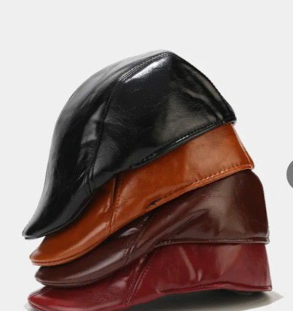 Leather Flat Cap — Four-Colour Collection